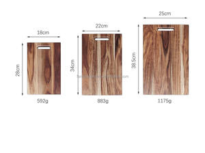 Planche à découper en bois d'acacia de qualité supérieure, épaisse, double face, vente en gros - Product Image 6