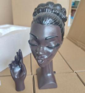 黒樹脂クラフトヘッド香ホルダークリエイティブSolangeヘッド樹脂顔芳香使用香バーナー - Product Image 4