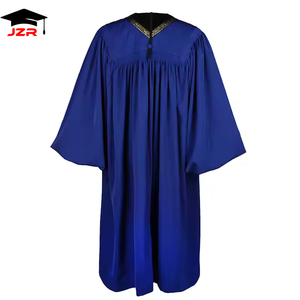 JZR Venta Caliente Túnicas Clericales Cruzadas Bordadas Estilo Wesley Azul Rey Personalizadas Nuevo Estilo Uniforme de Iglesia para Clérigos - Product Image 2