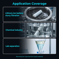 Barre magnétique en PTFE blanc laiteux, tige en polyfluoroéthylène, aimant permanent puissant pour la filtration de batteries et la séparation en laboratoire