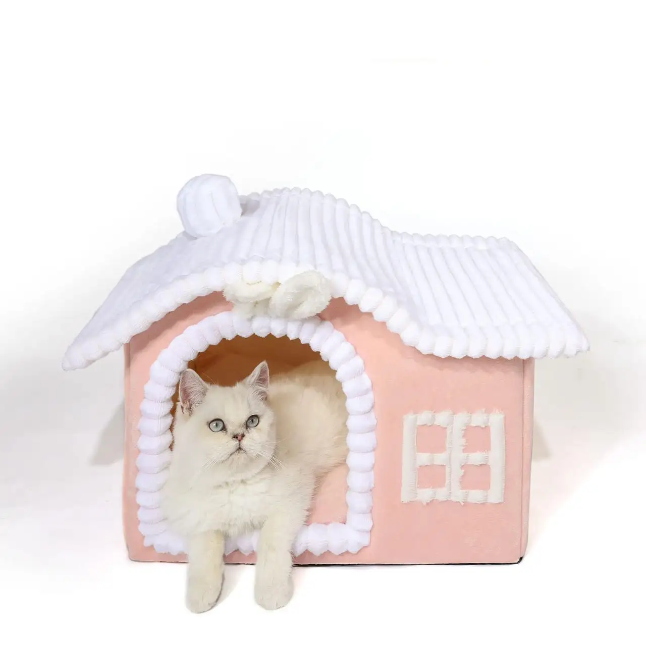Current Season Exquisite Crafted Foldable Cat House Custom Soft Cat Pet house for Medium Animals