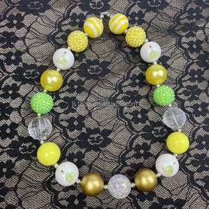 Cuentas acrílicas <span class=keywords><strong>de</strong></span> estilo mixto con estampado <span class=keywords><strong>de</strong></span> <span class=keywords><strong>princesa</strong></span> verde amarilla para hacer joyas, cuentas redondas <span class=keywords><strong>de</strong></span> <span class=keywords><strong>chicle</strong></span> <span class=keywords><strong>de</strong></span> 20mm para bolígrafos, venta al por mayor - Product Image 3