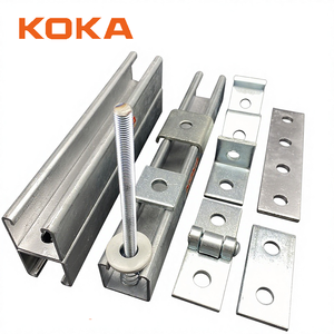 Canal de Acero Galvanizado Perforado con Perfil en C de 3M 6M, Precio de Fábrica <span class=keywords><strong>KOKA</strong></span>, 41x21 41x41 41x82 - Product Image 1