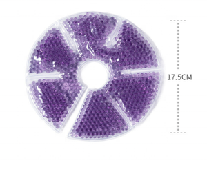 แพ็คน้ําแข็งลูกปัดเจลดินแพ็คน้ําร้อนเย็นแพ็คเจลร้อนหรือเย็นสําหรับการให้นมบุตรแผ่นพยาบาลแบบใช้ซ้ําได้สําหรับแม่ที่ให้นมบุตร - Product Image 3