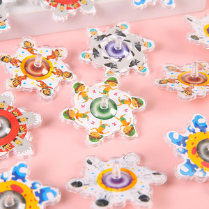 Ensemble de toupies en plastique de dessin animé, jouet unisexe pour enfants de 5 à 7 ans, cadeau pour enfants - Product Image 3