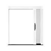 Stores verticaux alvéolés blancs personnalisés ZSTARR, stores cellulaires sans cordon, écran coulissant pour portes coulissantes et portes pliantes.