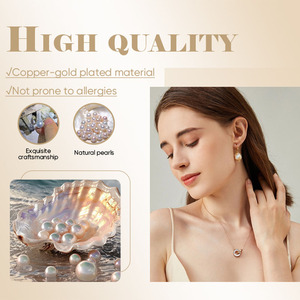 Bohemian Pearl Earrings <strong>Shell</strong> Charm <strong>Drop</strong> Baroque Pearl Beach Party Fashion Jewelry for Women Pearl Earrings - Product Image 5