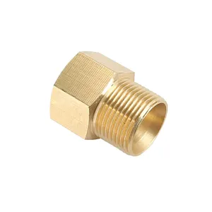 4500 PSI M22-15 mm Male Thread to M22-14 mm Female High Pressure Washer Brass Coupler Fitting