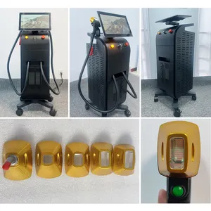 Hot Selling Beauty Master Double Handle 1200w 1600W With Screen Hair Removal Skin Rejuvenation Titanium Laser Machine