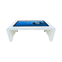 Table basse interactive intelligente tout-en-un avec écran tactile LCD 4K de 65 pouces, boîtier en tôle étanche, équipement publicitaire