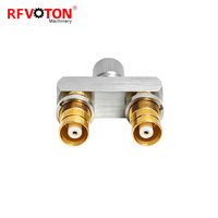 Adaptateur de type T .6/5.6 75 Ohm pour système de distribution vidéo à 3 voies, installation de système de distribution, connecteur coaxial RF