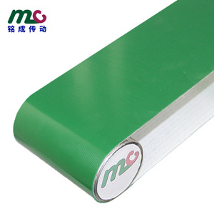 Bande transporteuse industrielle Mc en PVC vert antistatique pour ligne de production, sur mesure - Product Image 1