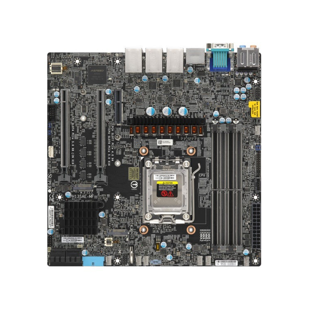 Supermicro H13SAE-MF MicroATX Motherboard AMD Ryzen 7000 AM5 Socket DDR5 5200MHz PCIe 50 Dual GbE LAN M2 NVMe