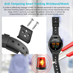 Yargı kelepçe şartlı tahliye bulucu akıllı GPS izci elektronik ayak bileği bilezik 2G ağ ve WiFi konumlandırma modu ile - Product Image 5
