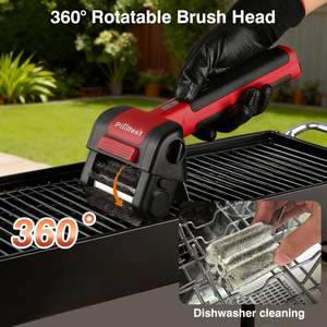 Outil de nettoyage de <span class=keywords><strong>barbecue</strong></span> électrique portable étanche en acier inoxydable 950 tr/min pour barbecues en extérieur - Product Image 2