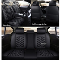 Poems songs — housses de siège de voiture 5d, couvre-siège universel pour véhicule, cuir, pour 5 places