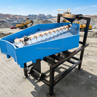 Table de secouage Gemini compacte pour l'exploitation minière, assemblage complet, concentrateur gravimétrique pour le traitement des minerais de tantale et d'étain