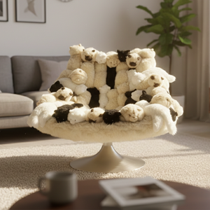 Sillón Giratorio de Peluche con Forma de Animal de Alta Gama, Sofá Cómodo, <span class=keywords><strong>Muebles</strong></span> de Diseño para Sala de Estar - Product Image 6