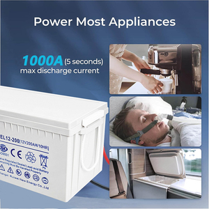 <span class=keywords><strong>Batterie</strong></span> de stockage AGM rechargeable VRLA sans entretien, <span class=keywords><strong>gel</strong></span> scellé, cycle profond, 12V 200AH, <span class=keywords><strong>pour</strong></span> système solaire UPS, alimentation de secours <span class=keywords><strong>pour</strong></span> <span class=keywords><strong>camping</strong></span>-<span class=keywords><strong>car</strong></span> et marine - Product Image 5