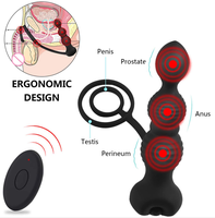 Plug anal sans fil télécommandé pour la masturbation anale avec vibration à 10 fréquences Masseur de la prostate pour hommes femmes Nouveau produit sexuel