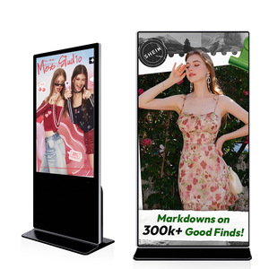 Señalización digital de pantalla completa vertical de 85 pulgadas, pantalla táctil grande independiente para publicidad comercial en video - Product Image 1