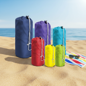<span class=keywords><strong>BeeGreen</strong></span> Paquete de 6 Bolsas de Poliéster para Mochila, Plegables, Ligeras, con Cordón y Solapa Protectora contra el Polvo - Product Image 5
