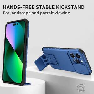 Per Samsung S23 S24 FE cassa del telefono con il supporto verticale del supporto del telefono cassa di scorrimento della macchina fotografica Cover per <span class=keywords><strong>iPhone</strong></span> 16 15 14 Cover della macchina fotografica Slide - Product Image 3