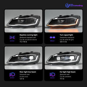 Luces de Coche para VW <span class=keywords><strong>Polo</strong></span> Faro con Lente Proyector 2010-2017 Vento Lámpara de Cabeza con Señal Dinámica Faros LED Drl Accesorio Automotriz - Product Image 4