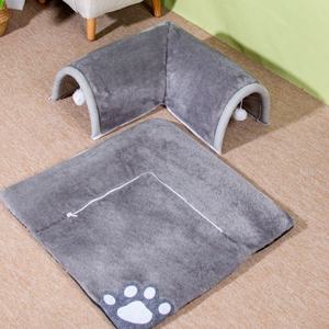 Funny <strong>Pet</strong> Play Tunnels Square Cat Nest with Warm Hole Print Felt <strong>Pet</strong> <strong>Cage</strong> for <strong>Dogs</strong> and Cats Bed <strong>at</strong> <strong>Home</strong> - Product Image 1