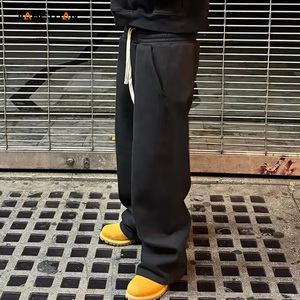 Custom Y2k Oversized Drawstrings Stacked <strong>Pants</strong> <strong>Men</strong> Flared Sweatpants High Quality Blank <strong>Baggy</strong> Wide Leg Trousers <strong>Men</strong> Joggers - Product Image 2