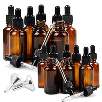 Flacons Compte-Gouttes en Verre pour Huiles Essentielles Personnalisés Cosmétiques 15ml 30ml 100ml Bouteille Compte-Gouttes en Verre Ambré Emballage Boîte