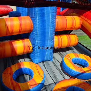 Obstáculo Inflable Comercial con Forma de Sombra, Incluye 7 Piezas para Niños, Castillo Inflable con Tobogán - Product Image 4