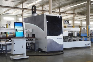 Machine de découpe de profilés <span class=keywords><strong>en</strong></span> PVC et aluminium à double tête CNC pour la fabrication de fenêtres et de portes - Product Image 4