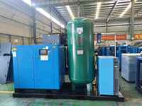 Compresseur d'air industriel à vis sans huile 10HP AC 8bar/10bar 380v 500 litres/60 gallons de capacité Configuration stationnaire Air
