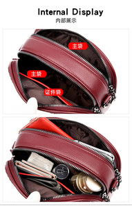 Sac à bandoulière rétro en cuir PU tendance, sacs à main noirs avec bandoulière – Vente chaude - Product Image 6