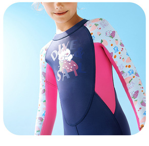 Enfants Garçons GirlsWetsuit poitrine zip surf Surf Spearfishing Maillots de bain Jumpsuit Rembourré Plongée sous-marine Triathlon Wet Suit - Product Image 6