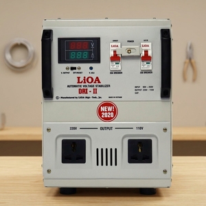 Régulateur de tension automatique AC 5 kVA LiOA DRI 5000 II monophasé, stabilisateur de puissance pour équipement électrique industriel 220 V - Product Image 1