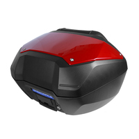 Boîtes rouges 50L Forza 750, coffre arrière pour moto, boîte à bagages étanche, coffre de rangement pour moto, coffre supérieur pour Honda NSS750
