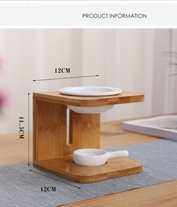 Lampe à Huile Carrée en Bambou Faite à la Main Style <span class=keywords><strong>Ancien</strong></span> Artisanat, Porte-Bougie en Bois, Brûleur d'Encens et d'Arômes pour la Décoration Intérieure - Product Image 5
