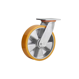 6/8 Zoll Hoch leistungs eisen PU Aluminium Core <span class=keywords><strong>Locking</strong></span> Rollen Trolley Wheels <span class=keywords><strong>Swivel</strong></span> Industrial Moving <span class=keywords><strong>Wheel</strong></span> Rollen - Product Image 3