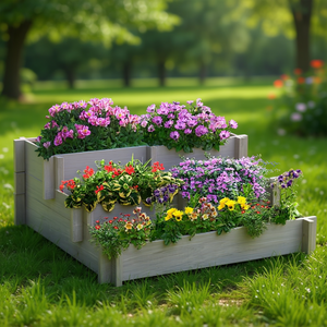 Jardinière carrée en bois DB Garden Bed, écologique, pour plantes d'extérieur - Product Image 2