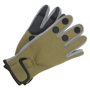 Guantes de Pesca Multiusos de Neopreno Impermeables para Clima Frío, con Cierre Ajustable en la Muñeca y Diseño de Tres Dedos - Product Image 1
