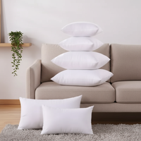 Coussins de canapé tuftés en coton 100% de haute qualité, doux, blancs, amovibles et lavables, 45x45cm, oreillers de repos solides pour lit, vente en gros