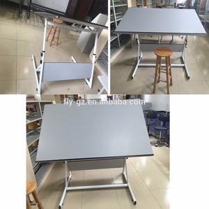 Scrivania Pieghevole Moderna Regolabile in Altezza con Piano Ribaltabile e Inclinabile per Artisti, Studenti, Architetti, per Ufficio e Casa - Product Image 5