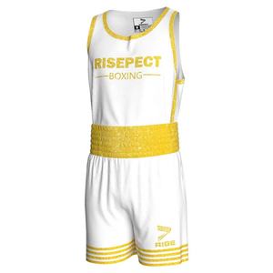 Ensembles de boxe RISE à construction durable : Tenue de compétition de boxe, shorts et débardeurs - Product Image 3