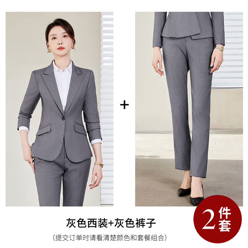 gray suit pants
