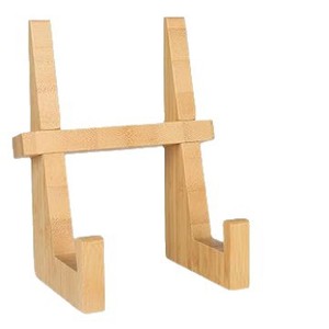 Wooden Recipe Holder Tablet <b>Stand</b> Natural Wood Color Desktop Reading <b>Stand</b> For Cookbook Photo Display - Product Image 5
