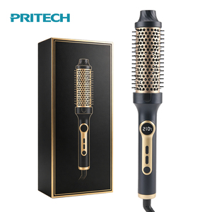Brosse chauffante électrique professionnelle de 38 mm avec plusieurs réglages de température, arrêt automatique, 1,5 pouce, brosse à cheveux chauffante électrique - Product Image 1