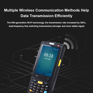 PDA lector codigo de barras di động gồ ghề PDA 1D Android 2D Máy quét mã vạch với bàn phím PDA Android Máy quét cầm tay - Product Image 5