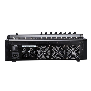 Console de mixage DMX série grande capacité avec amplificateur 16DSP/99DSP 350W*2CH à 4 ohms, panneau arrière avec <span class=keywords><strong>3</strong></span> ventilateurs, console de mixage de scène - Product Image 5